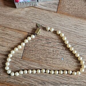 Miriam Haskell Cream Pearl Necklace